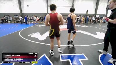 144 lbs Champ. Round 1 - Samuel Irizarry, Washington vs Anthony Ruggiero, Peninsula Wrestling Club