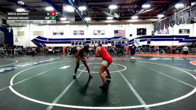 135 lbs Cons. Round 2 - Maleah Holley, Chaparral vs Kayla Alcaraz, Garden Grove