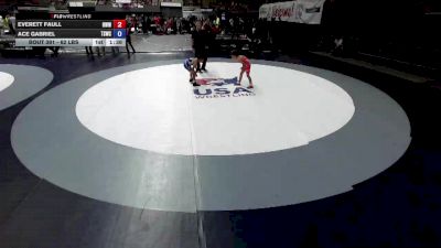 62 lbs Cons. Round 3 - Everett Faull, Red Wave Wrestling vs Ace Gabriel, Team Selma Wrestling Club