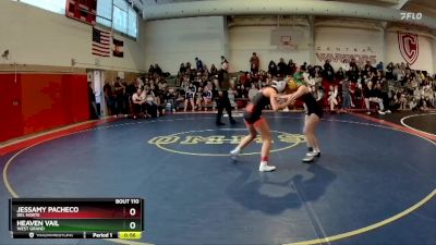 100 lbs Cons. Round 1 - Jessamy Pacheco, Del Norte vs Heaven Vail, West Grand