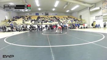 130 lbs Consi Of 4 - Anna Wiesehan, Platte County vs Audrey Pride, Sand Springs Girls