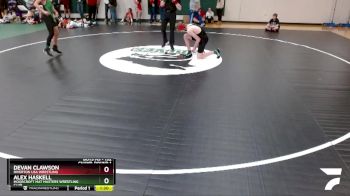 132 lbs Champ. Round 1 - Devan Clawson, Riverton USA Wrestling vs Alex Haskell, Moorcroft Mat Masters Wrestling Club