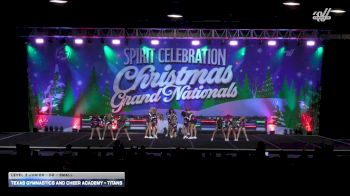 Texas Gymnastics and Cheer Academy - Titans [2025 L3 Junior - D2 - Small] 2025 Spirit Celebration Christmas Grand Nationals