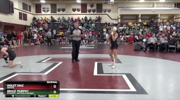 100 lbs Semifinal - Grace Murphy, Epworth, Western Dubuque vs Violet Diaz, Denver