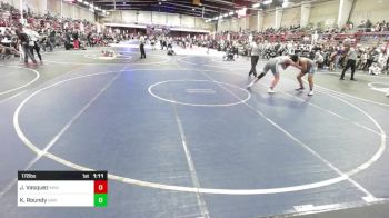 172 lbs Rr Rnd 3 - Josiah Vasquez, Mini Avengers Junior Wrestling vs Kormyck Roundy, Davis Wrestling Club