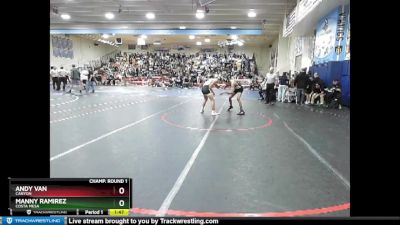 106 lbs Champ. Round 1 - Andy Van, Canyon vs Manny RAMIREZ, Costa Mesa