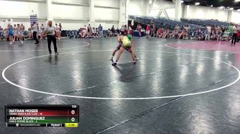 132 lbs Round 1 (10 Team) - Nathan Moser, Viking Wrestling Club vs Julian Dominguez, Eagle Empire Black