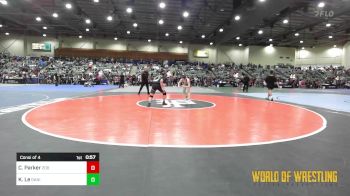 130 lbs Consi Of 4 - Cash Parker, 208 Badgers vs Keith Le, Daniel Cormier Wrestling Academy