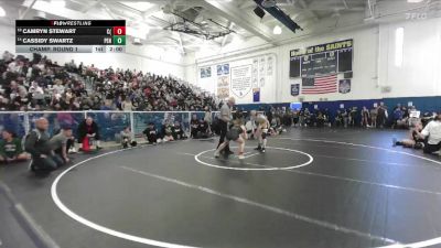 120 lbs Champ. Round 1 - Camryn Stewart, Canyon (Anaheim) vs Cassidy Swartz, Peninsula