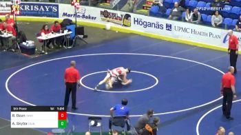 140 lbs 5th Place - Broxon Dean, Canon-McMillan vs Artem Skyba, Council Rock South