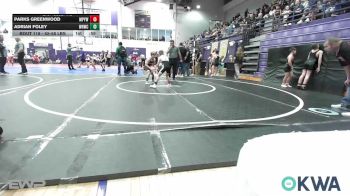 55-58 lbs Rr Rnd 3 - Parks Greenwood, Mannford Pirate Youth Wrestling vs Adrian Foley, Warhorse Wrestling Club