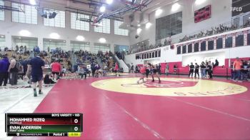 165 lbs Cons. Round 4 - Mohammed Rizeq, Valhalla vs Evan Andersen, Point Loma