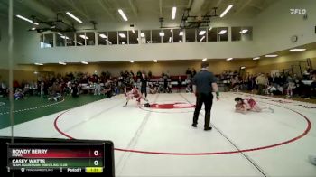 100 lbs Round 1 - Rowdy Berry, NWWC vs Casey Watts, Team Aggression Wrestling Club