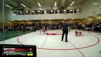 100 lbs Round 1 - Rowdy Berry, NWWC vs Casey Watts, Team Aggression Wrestling Club