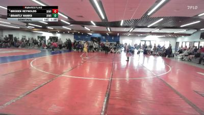 80 lbs Semifinal - Brantly Hanks, 208 Badgers Wrestling Club vs Broden Reynolds, Snake River Wrestling Club