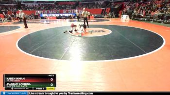 1A 138 lbs Cons. Round 2 - Kaden Inman, Tolono (Unity) vs Jackson Carroll, Glasford (Illini Bluffs)