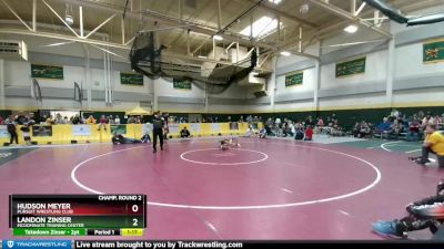 70 lbs Champ. Round 2 - Landon Zinser, McDominate Training Center vs Hudson Meyer, Pursuit Wrestling Club