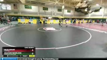 45 lbs Cons. Round 3 - Miles Edgar, Faulkton vs Grayson Nickelson, Governor Wrestling