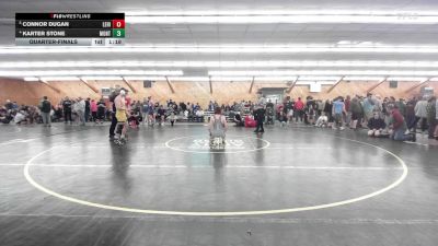 145 lbs Quarterfinal - Connor Dugan, Lehighton vs Karter Stone, Montoursville
