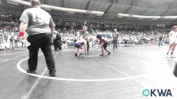 130 lbs Consi Of 16 #2 - DOMINIQUE TUCKER, KIPP TULSA vs Trinity Brasher, Buck Pride Wrestling