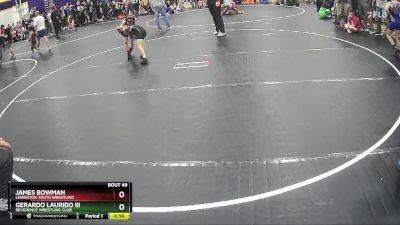 64 lbs Semifinal - Gerardo Laurido Iii, Reverence Wrestling Club vs James Bowman, Lexington Youth Wrestling