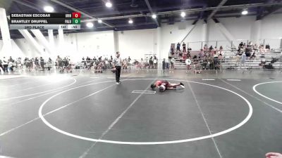 70 lbs 3rd Place - Sebastian Escobar, Grindhouse WC vs Brantley Druffel, Palouse Elite Wrestling