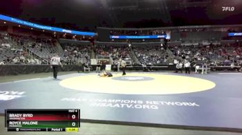 106 lbs Quarterfinal - Royce Malone, Monrovia vs Brady Byrd, Washington