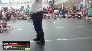 44 lbs Semifinal - Ashai Claybourne, U2 vs Tucker Fry, Chapmanville Wrestling