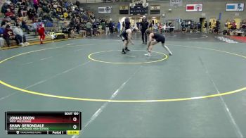 135 lbs Cons. Semi - Jonas Dixon, West Anchorage vs Shaw Gerondale, South Anchorage High School