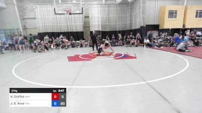 57 kg Rr Rnd 2 - Kenna Gioffre, Empire Wrestling Academy vs Justin D`Arce, Prime Wrestling Club