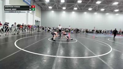 120 lbs Consi Of 64 #1 - Sheppard Homan, NC vs Samuel West, MA