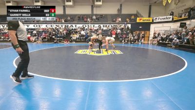 197 lbs 3rd Place Match - Garrett Wells, Central Oklahoma vs Ethan Farnell, Indianapolis