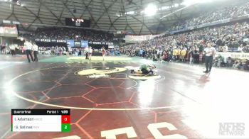 4A 120 lbs Quarterfinal - Saul Salinas, Richland vs Isaiah Adamson, Kentwood