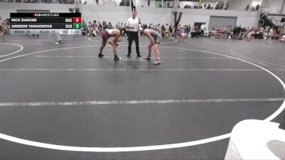 150 lbs Round 1 (6 Team) - Nick Barone, RedNose vs Andrew Tawadrous, Scanlan