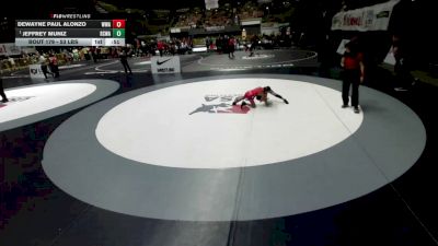 53 lbs Champ. Rd Of 16 - Jeffrey Muniz, Red Star Wrestling Academy vs DeWayne Paul Alonzo, Wright Wrestling Academy