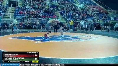 220 lbs Cons. Round 3 - Ryzon Allery, Turtle Mountain vs Michael Torgerson, Grand Forks Central
