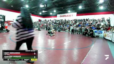 106 lbs Champ. Round 1 - Kaayden Vasquez, South Hills vs Matt Hernandez, Rio Mesa