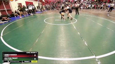 140 lbs Cons. Round 3 - Peyton Frost, Santa Teresa vs Anika Radich, Soquel