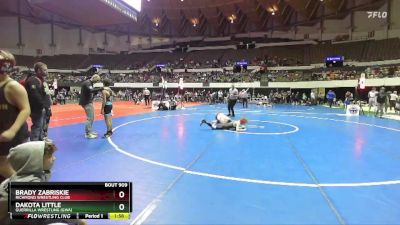 National 6-8 100 Champ. Round 1 - Brady Zabriskie, Richmond Wrestling Club vs Dakota Little, Guerrilla Wrestling (GWA)