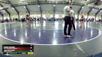 141 lbs Cons. Round 2 - Gabe Hansen, Ohio Northern Univerity vs Ashton Kauf, Hiram College