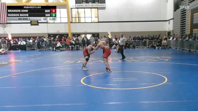 197Black lbs Rr Rnd 1 - Branson John, Maryland vs Hudson Skove, Harvard