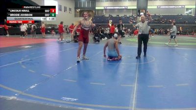165 lbs Quarterfinal - Lincoln Krull, Cumberlands (Ky.) vs Brodie Johnson, Cumberlands (Ky.)