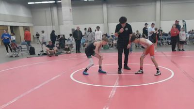 84 lbs Quarters - Bentley Waldo, Lakeland Wrestling Club vs Isaac Carey, All American Wrestling Club