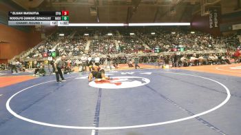4A-215 lbs Champ. Round 1 - Elijah Matautia, Star Valley vs Rodolfo (Junior) Gonzalez, Natrona County