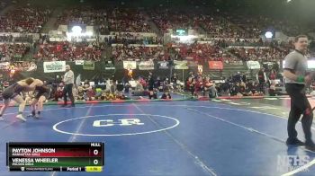 G - 165 lbs Champ. Round 2 - Payton Johnson, Manhattan Girls vs Venessa Wheeler, Polson Girls