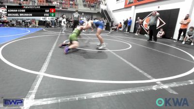 140 lbs Semifinal - Adrian Cobb, Raw Wrestling Club vs Michael Brunson, Hilldale Youth Wrestling Club