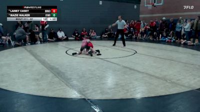 67 lbs Quarterfinal - Mazie Walker, Clearwater Valley Wrestling Club vs Lainey Casey, Oakley Hornets Wrestling Club Inc.