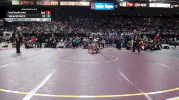 120 lbs 1st Place Match - Ali Svancara, Buhl vs Gracie Price, Thunder Ridge