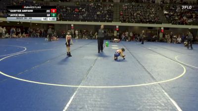 45 lbs Quarterfinal - Sawyer Amfahr, Jesup Mat Club vs Jayce Beal, Immortal Athletics WC