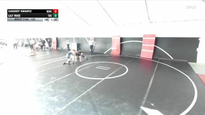 125 lbs Quarterfinal - Cassidy Swartz, Rolling Hills Wrestling Club vs Lily Ruiz, Threshold Wrestling Club